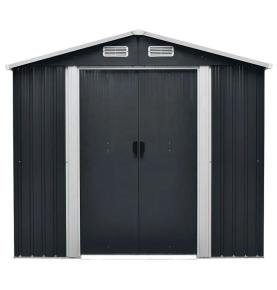 New Style Outdoor Garden Storage Shed Custom Metal Steel Black Shed