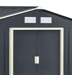 High Quality Storage Shed Custom Metal Steel Black Shed 